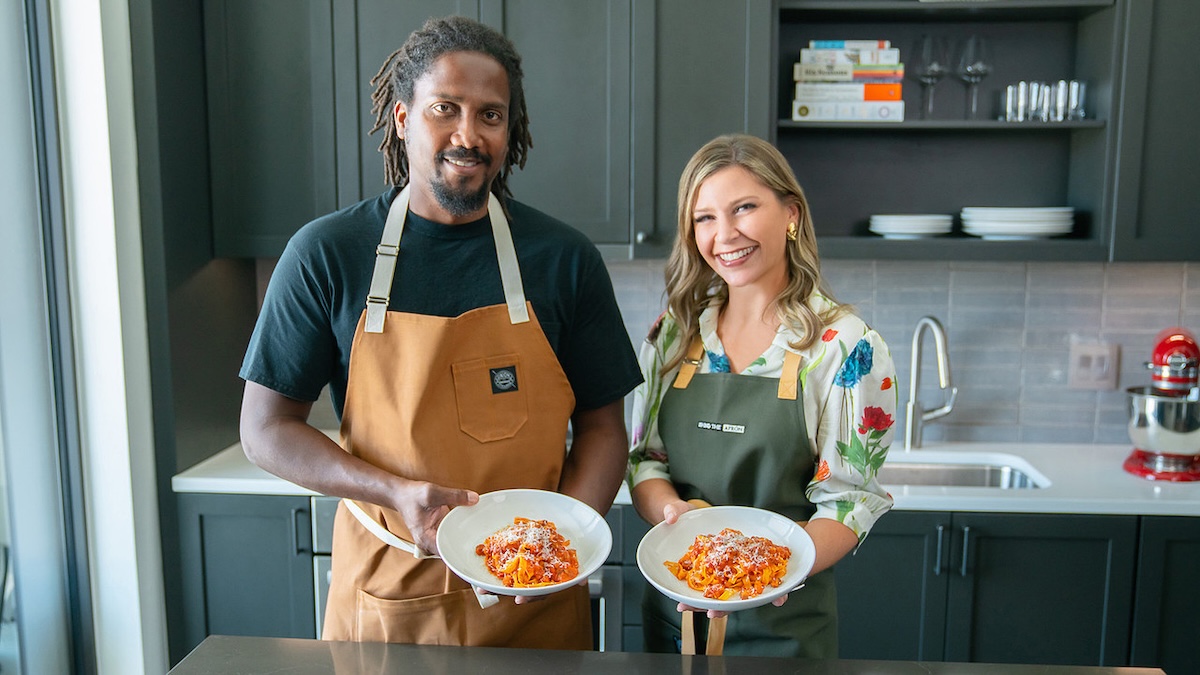 Chef John Wilson and Chef'n It host Tarah Runco. | Photo by Behind the Apron Media