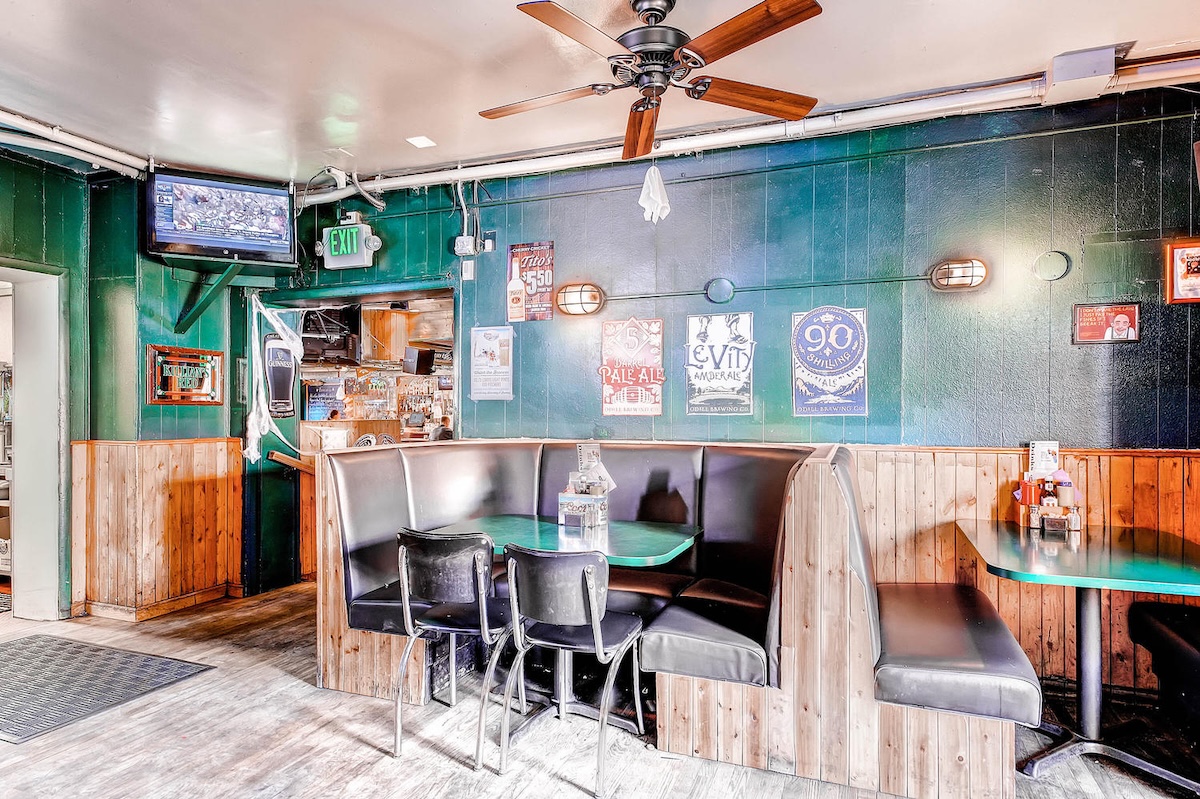 The setting inside The Cherry Cricket hasn't changed over the decades, and was even rebuilt to look that way after a fire. | Photo by Breckenridge Wynkoop