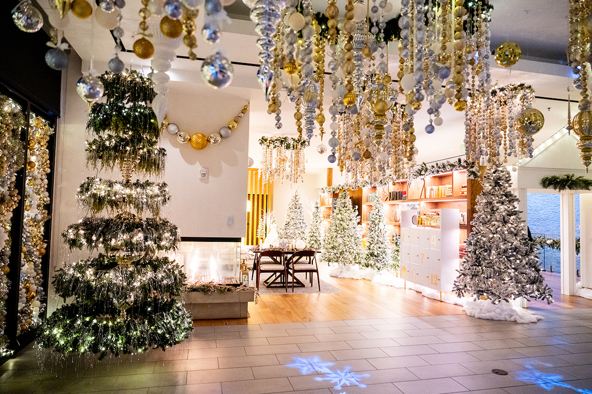 DallasHoliday_A Very Merry Village_courtesy of The Village - DiningOut The illuminated space at A Very Merry Village at the Village. | Photo by the Village