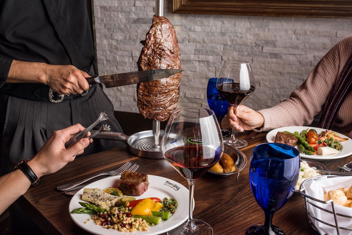 Meat carved tableside at Texas de Brazil. | Photo by Texas de Brazil