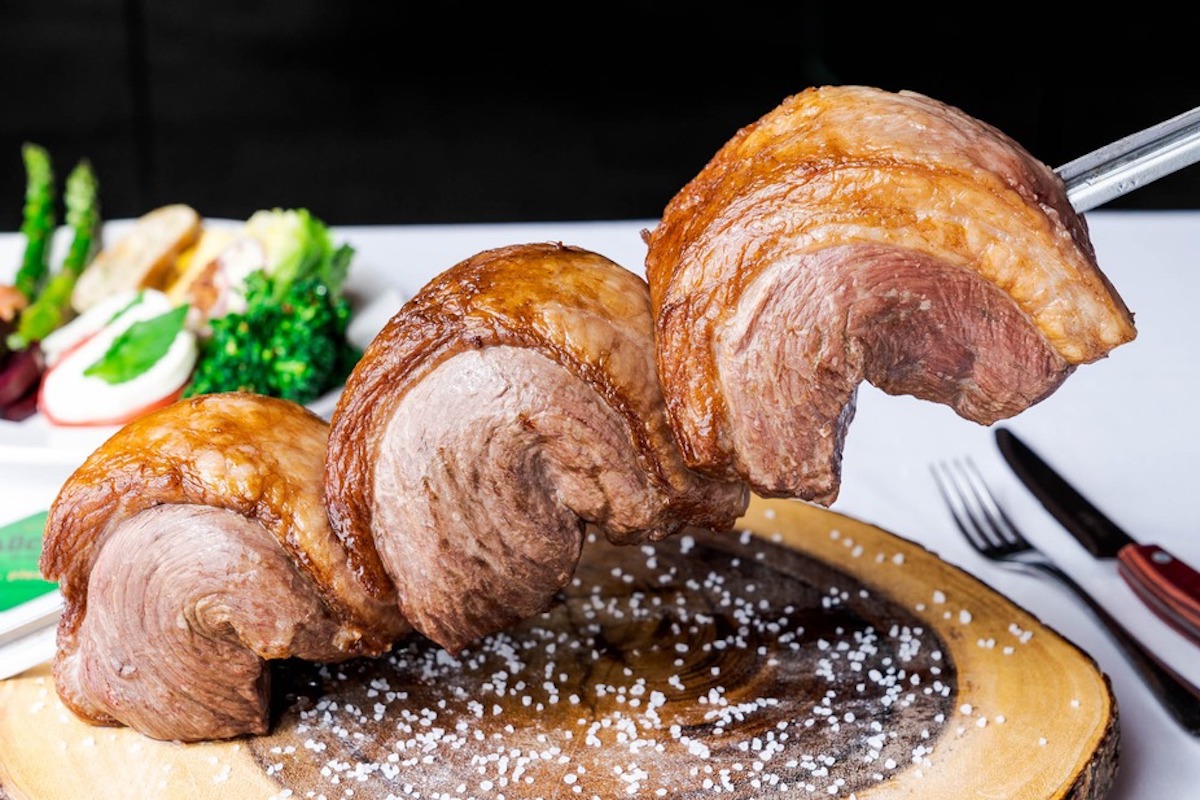 Picanha seasoned simply with salt at Gauchos do Sol. | Photo by Gauchos do Sol