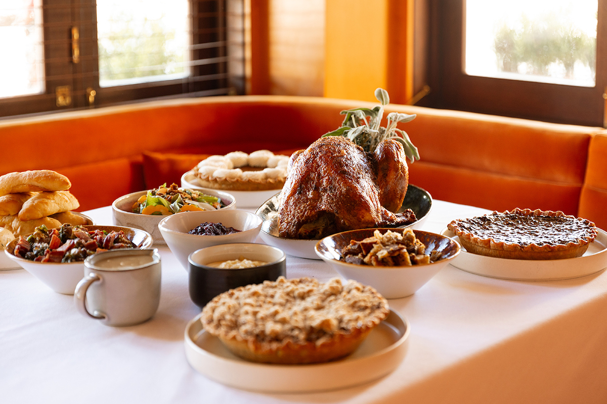 The Thanksgiving spread at Georgie. | Photo by Beckley