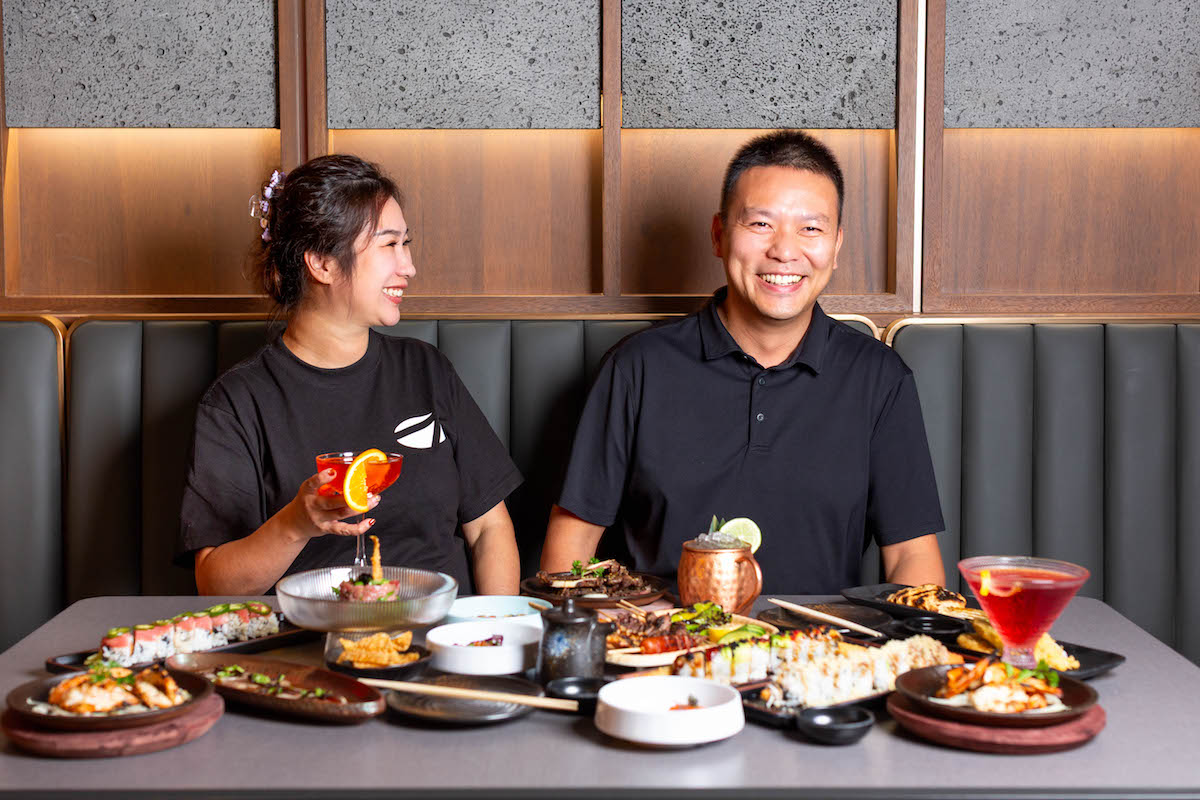 Grace and Leo Xiao at Seven Sushi & Robata. | Photo by Jenn Duncan