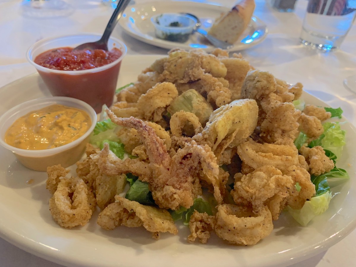 Fried calamari at Lasagna House. | Photo by Lorretta Ruggiero 