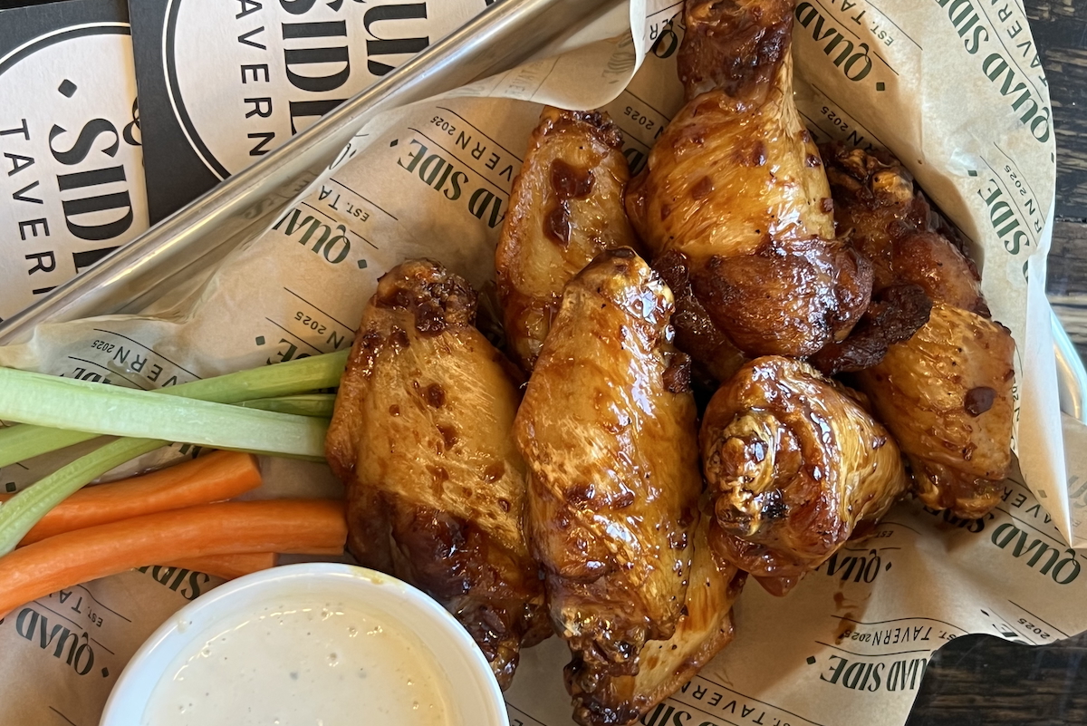 Wings are on the menu. | Photo by Quad Side Tavern