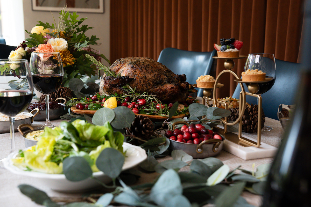 A Thanksgiving spread at Remi at Hotel Granduca. | Photo by Hunter Hanks