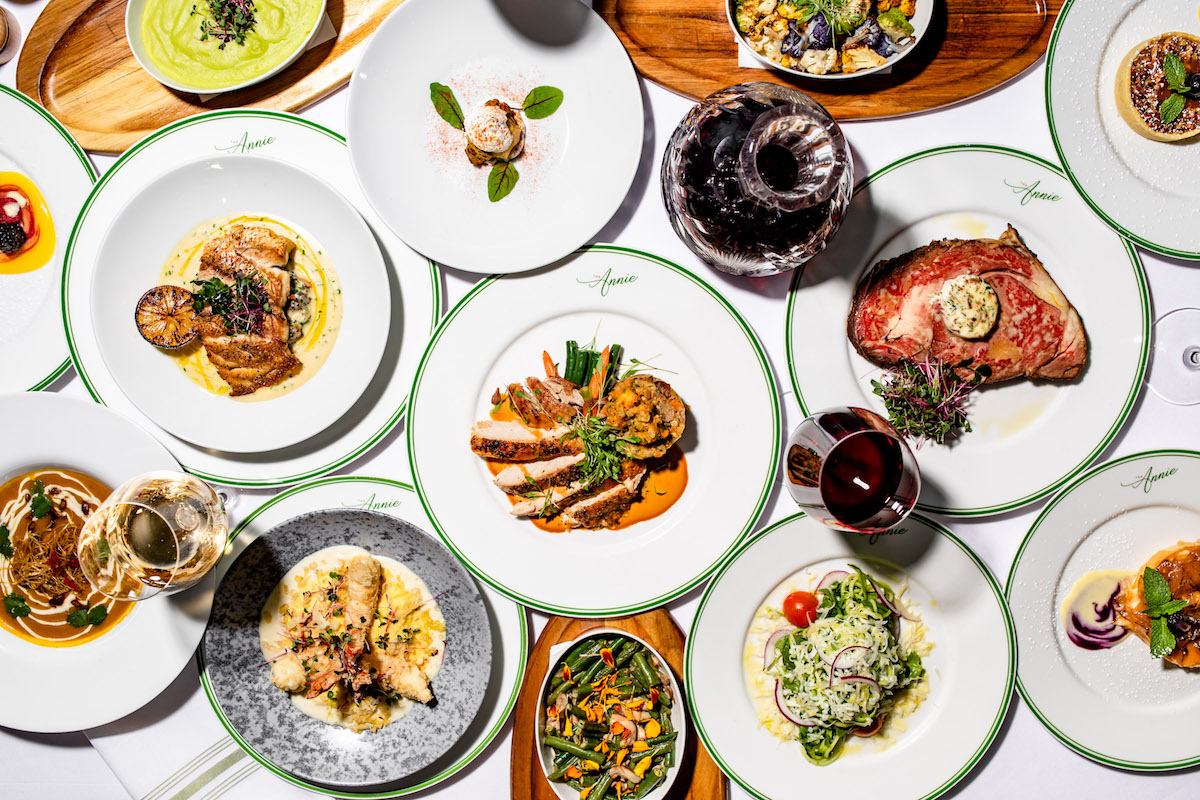 A spread of dishes on the Annie's Thanksgiving Day menu. | Photo by Kirsten GIlliam