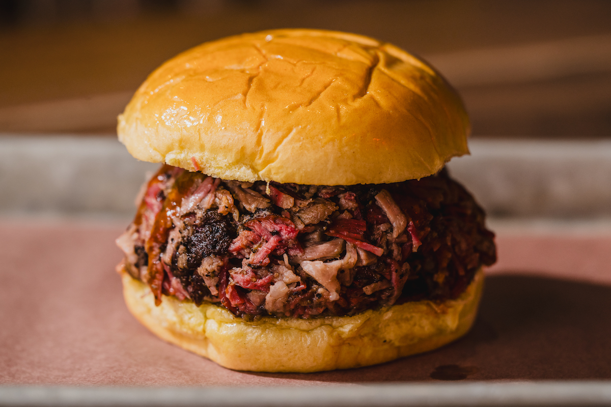 Brisket sandwich at Truth BBQ. | Photo by Ben Sassani