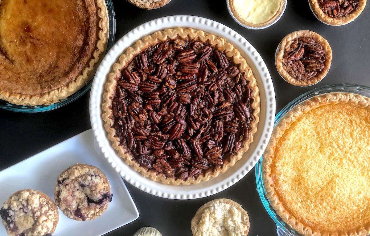 A spread of whole and mini pies at Uncle Willie's Pies. | Photo by Uncle Willie's Pies