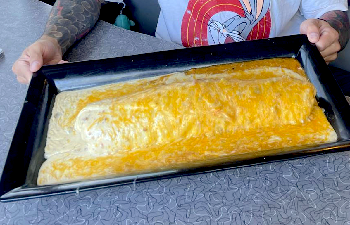 They call it Big Daddy Burrito. | Photo by Aunt Alice's