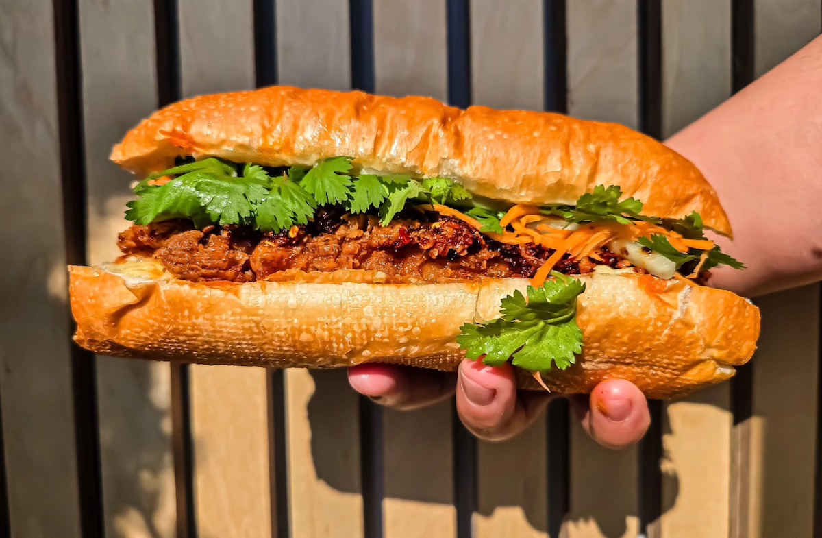 Spicy chicken banh mi at Moon Rabbit. | Photo by Moon Rabbit