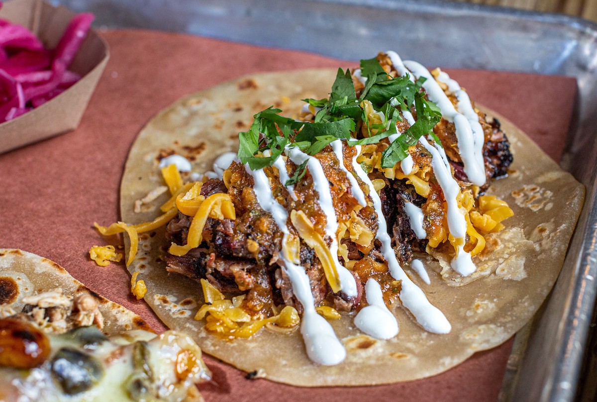 The Pit Room hand-makes tortillas larded with rendered brisket fat. | Photo by Jenn Duncan