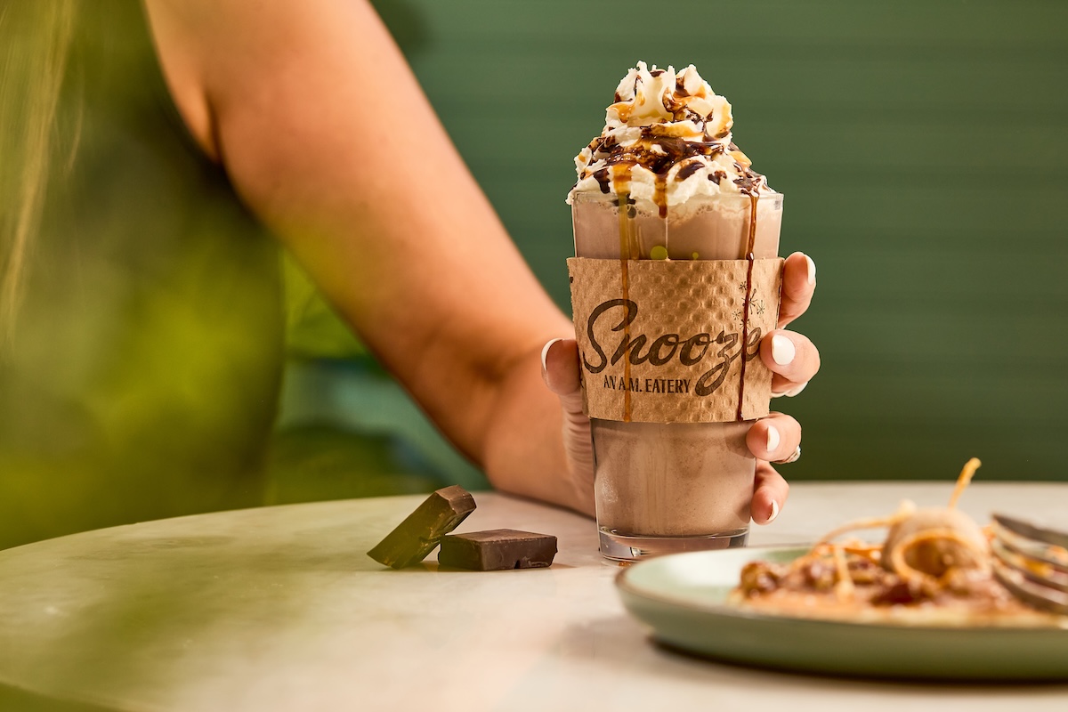 Caramel Haze Hot Chocolate is fresh on the menu. | Photo by Snooze, an a.m. Eatery