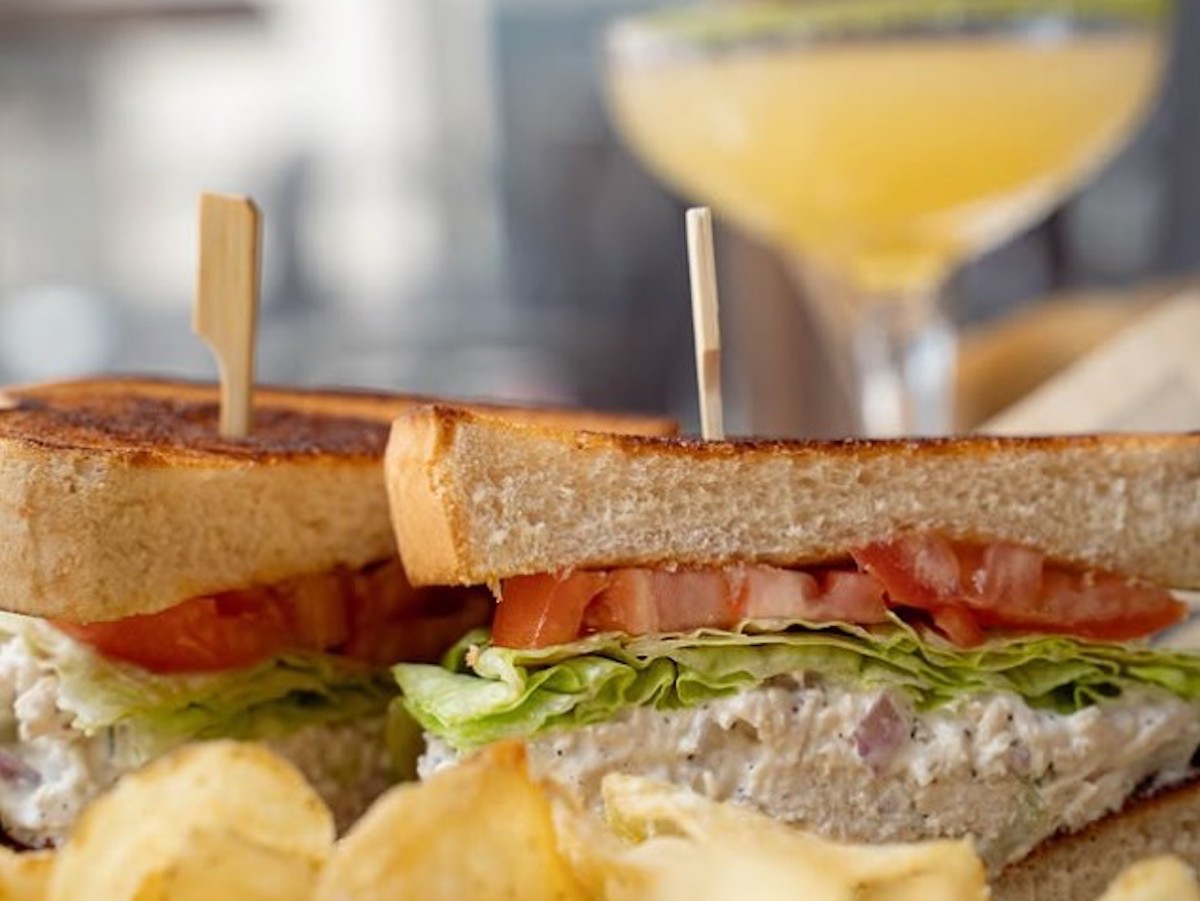 Chicken salad sandwich at Publik Draft House. | Photo by Publik Draft House