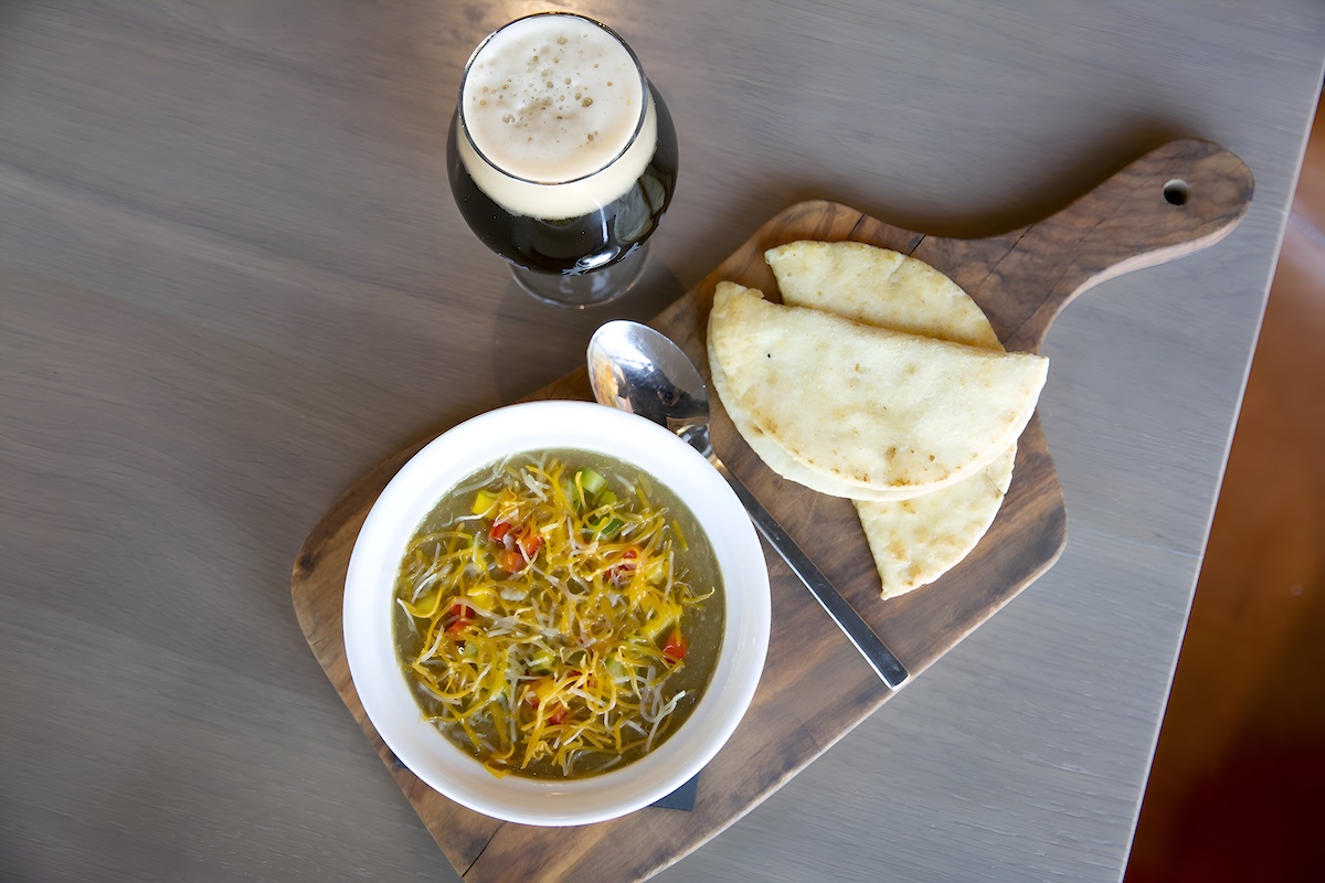 Grab a bowl of pork green chili at this RiNo hot spot. | Photo by Great Divide Brewery and Roadhouse