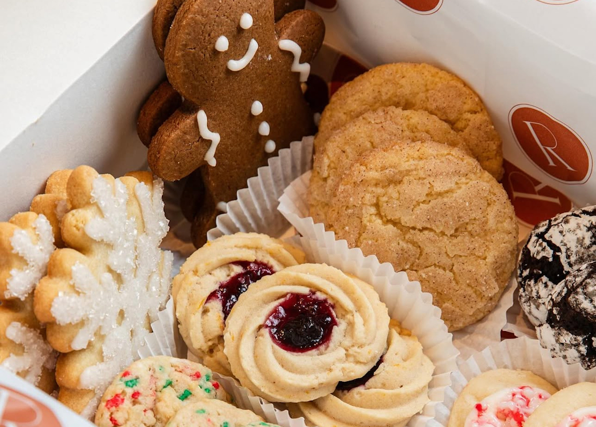 IMG_0898 - DiningOut The assortment of cookies in the holiday cookie box from Relish Restaurant & Bar. | Photo by Relish Restaurant & Bar