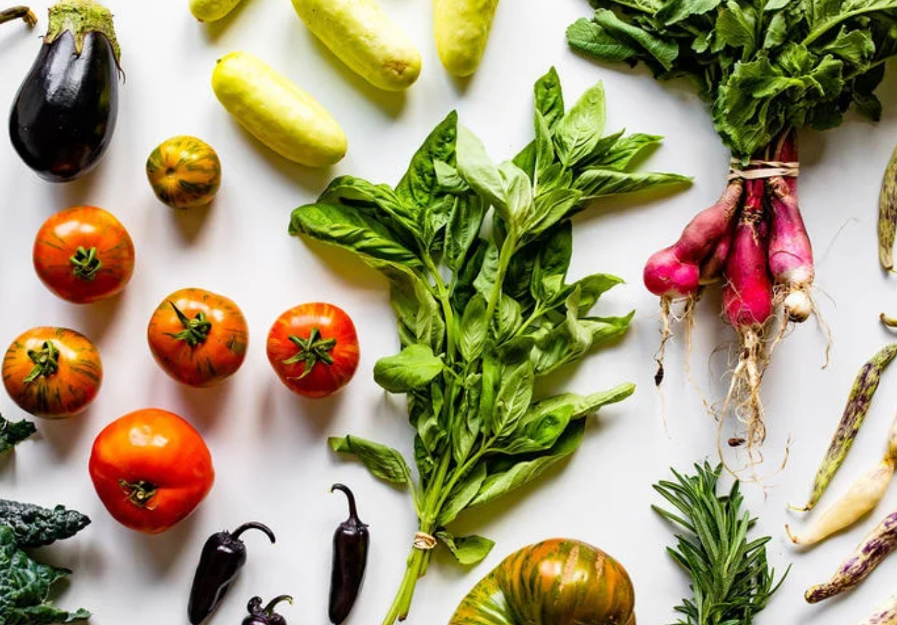 IMG_0927 2 - DiningOut Various fresh produce from Hope Farms, featured in the Taste of Hope Farms gift box. | Photo by Recipe for Success Foundation