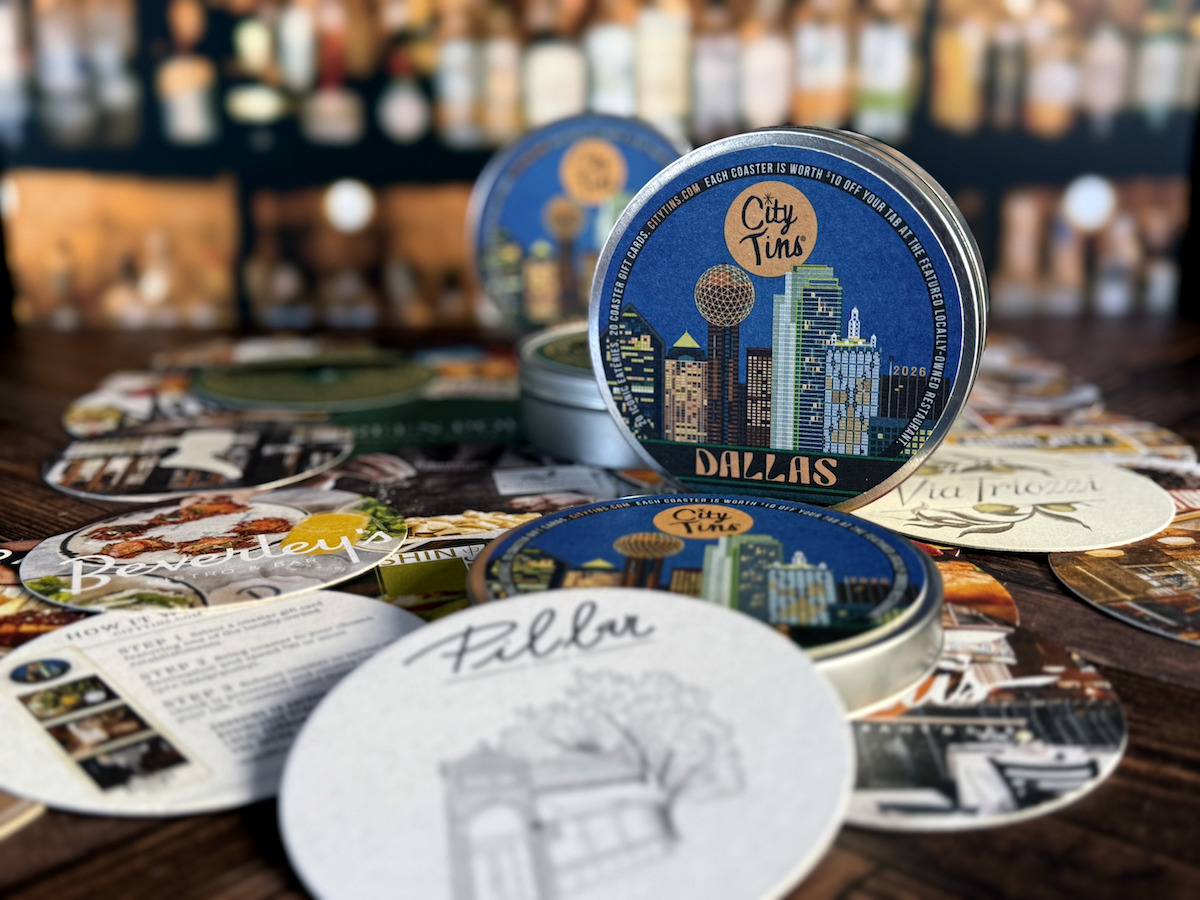 IMG_1679 - DiningOut A set of Dallas-inspired CityTins. | Photo by CityTins