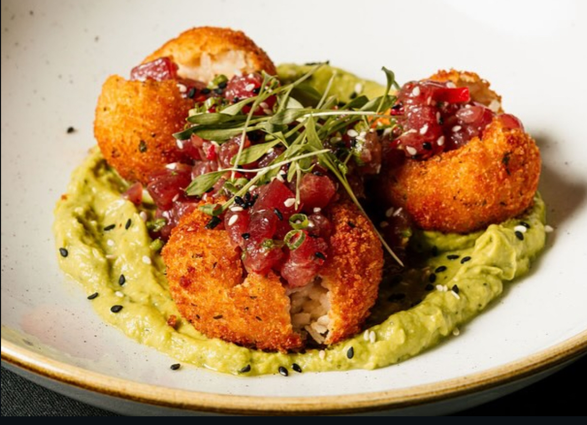 Tuna tartare broken arancini at Coppa Osteria. | Photo by Coppa Osteria