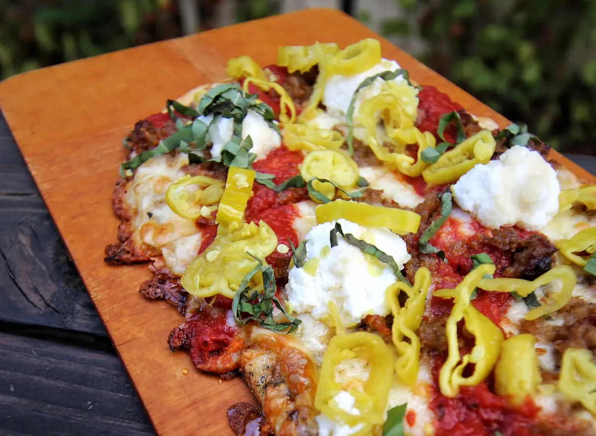 The OG grilled pizza at Coastline Pizza. | Photo by Coastline Pizza