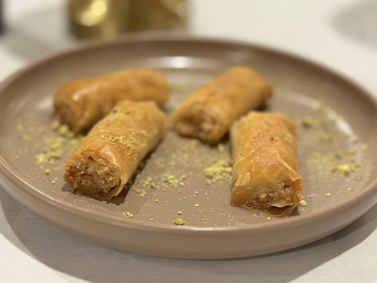 Scratch made baklava at Babel. | Photo by Steven Lindsey