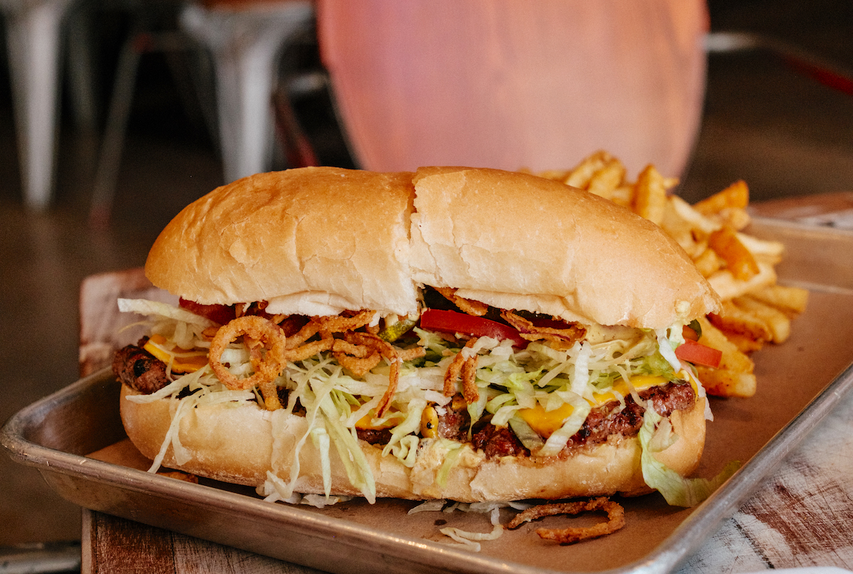 Sittin Sidewayz burger at Josephine's. | Photo by Quit Nguyen