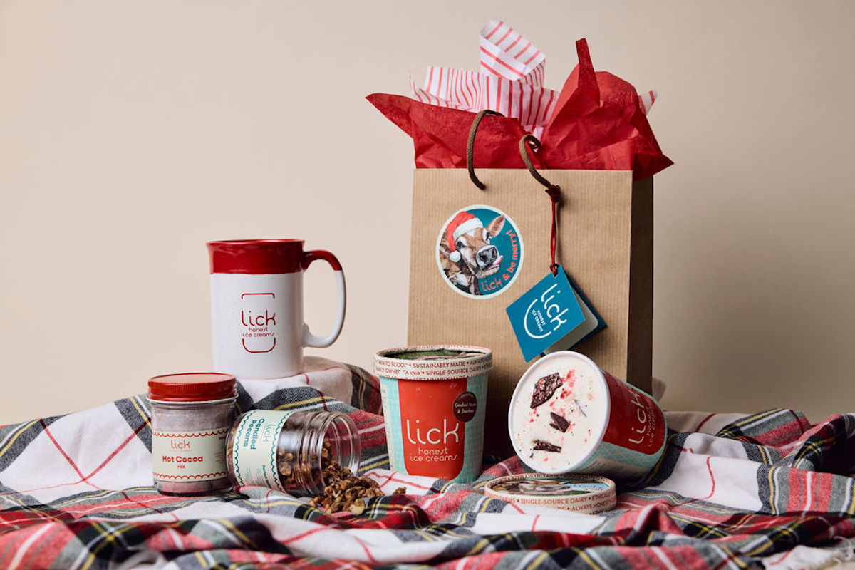 Lick Honest Ice Creams_Holiday Gifts 3_credit Annie Ray - DiningOut The holiday bundle at Lick Honest Ice Creams. | Photo by Annie Ray