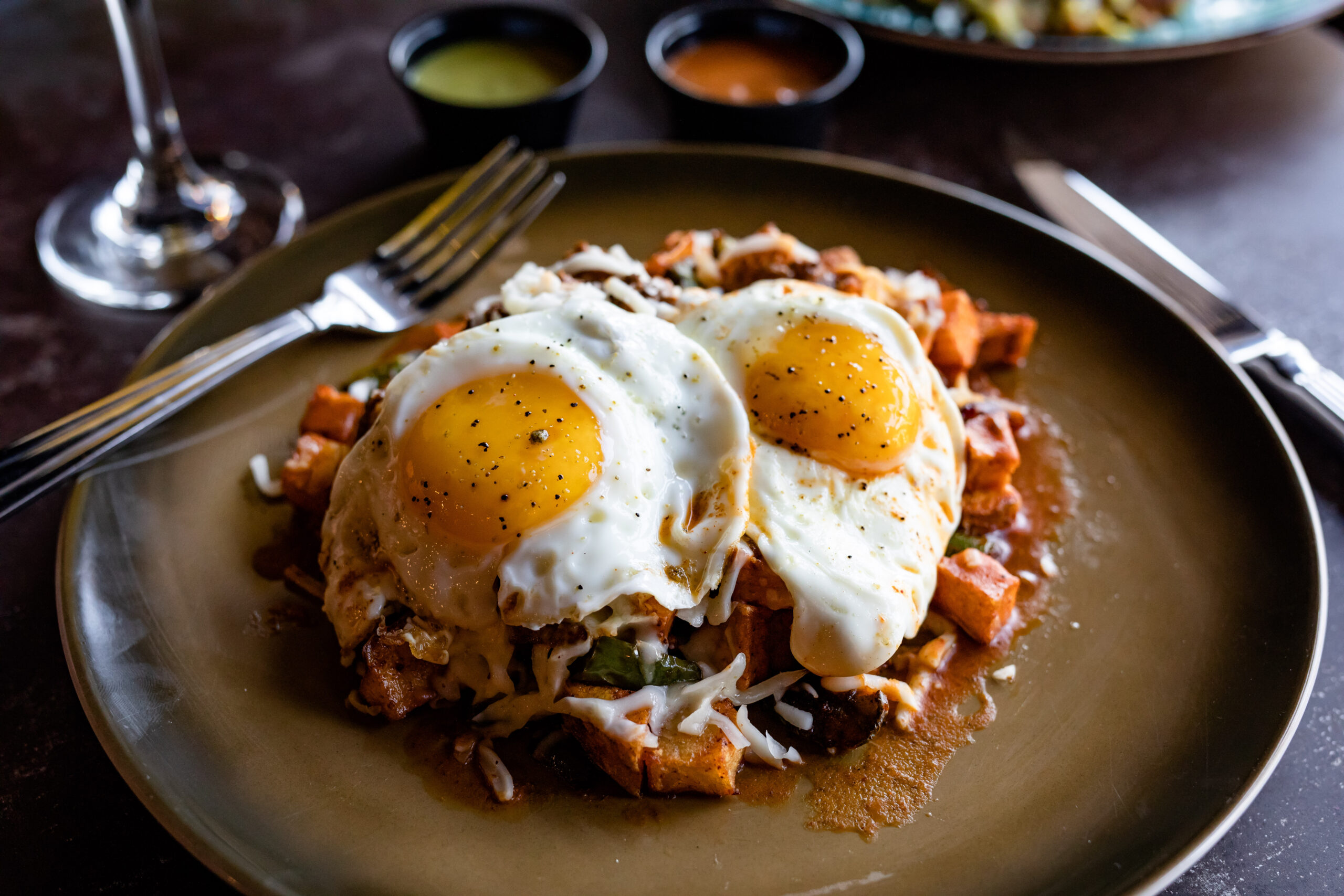 Quesabirria hash at Monkey's Tail. | Photo by Kirsten Gilliam