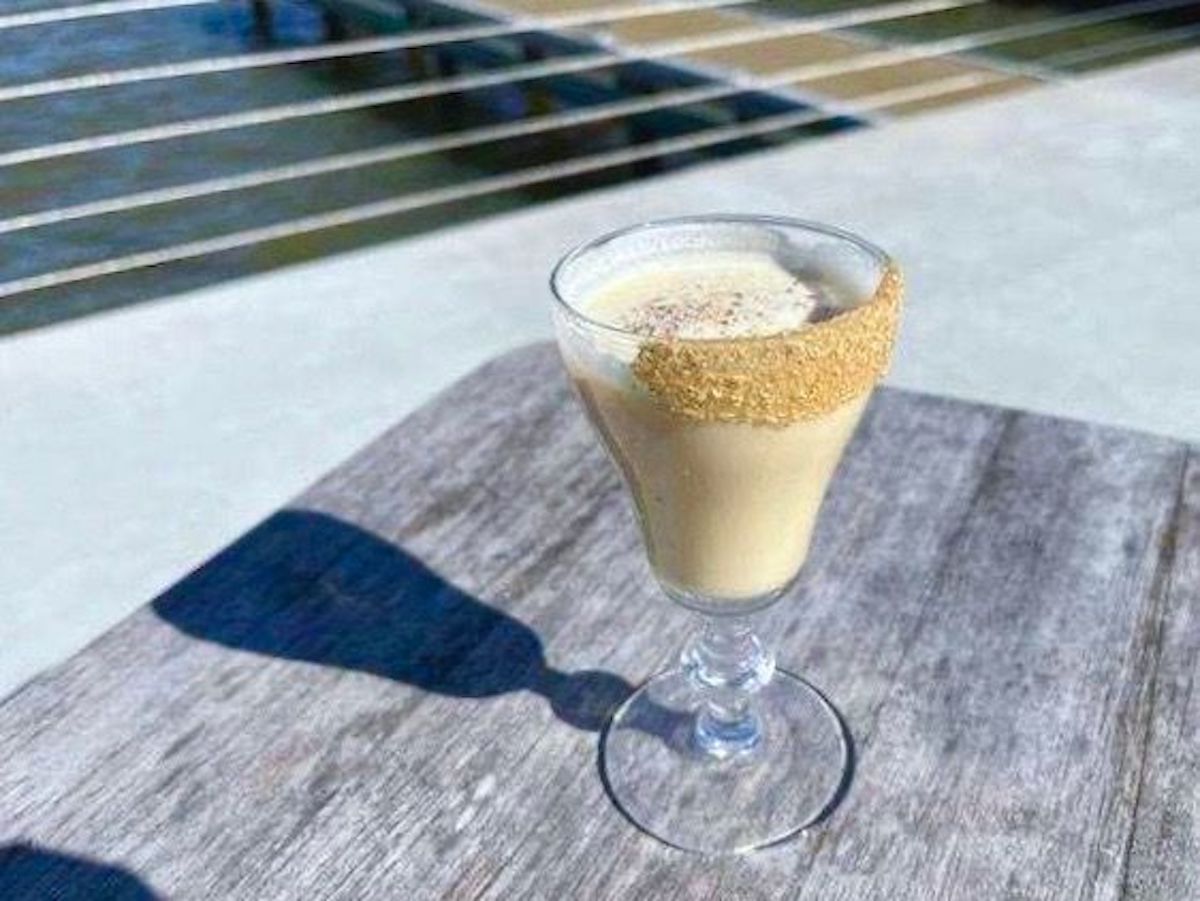 Peanut butter eggnog at Pier 6. | Photo by Jason Montegut
