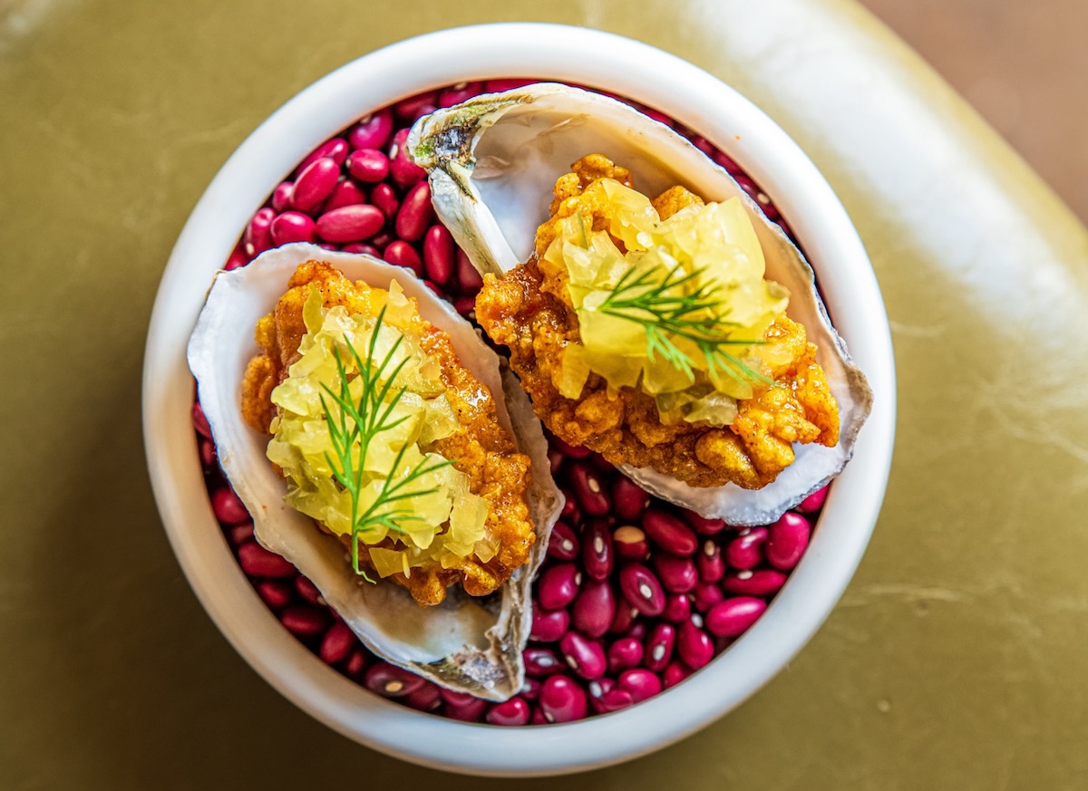 Fried oysters at Pillar. | Photo by Pillar