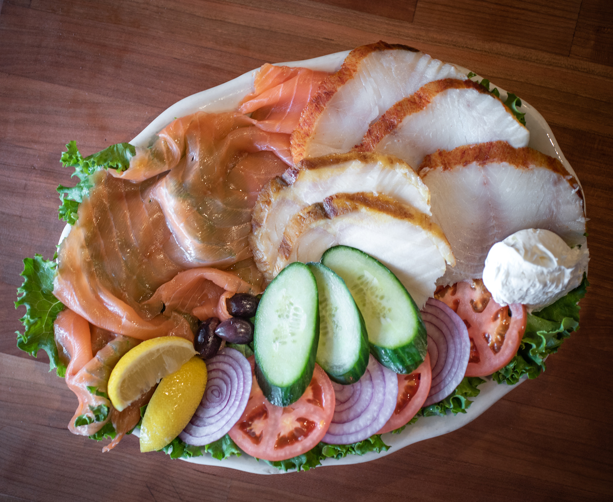 Smoked fish platter at Kenny & Ziggy's. | Photo by Debora Smail