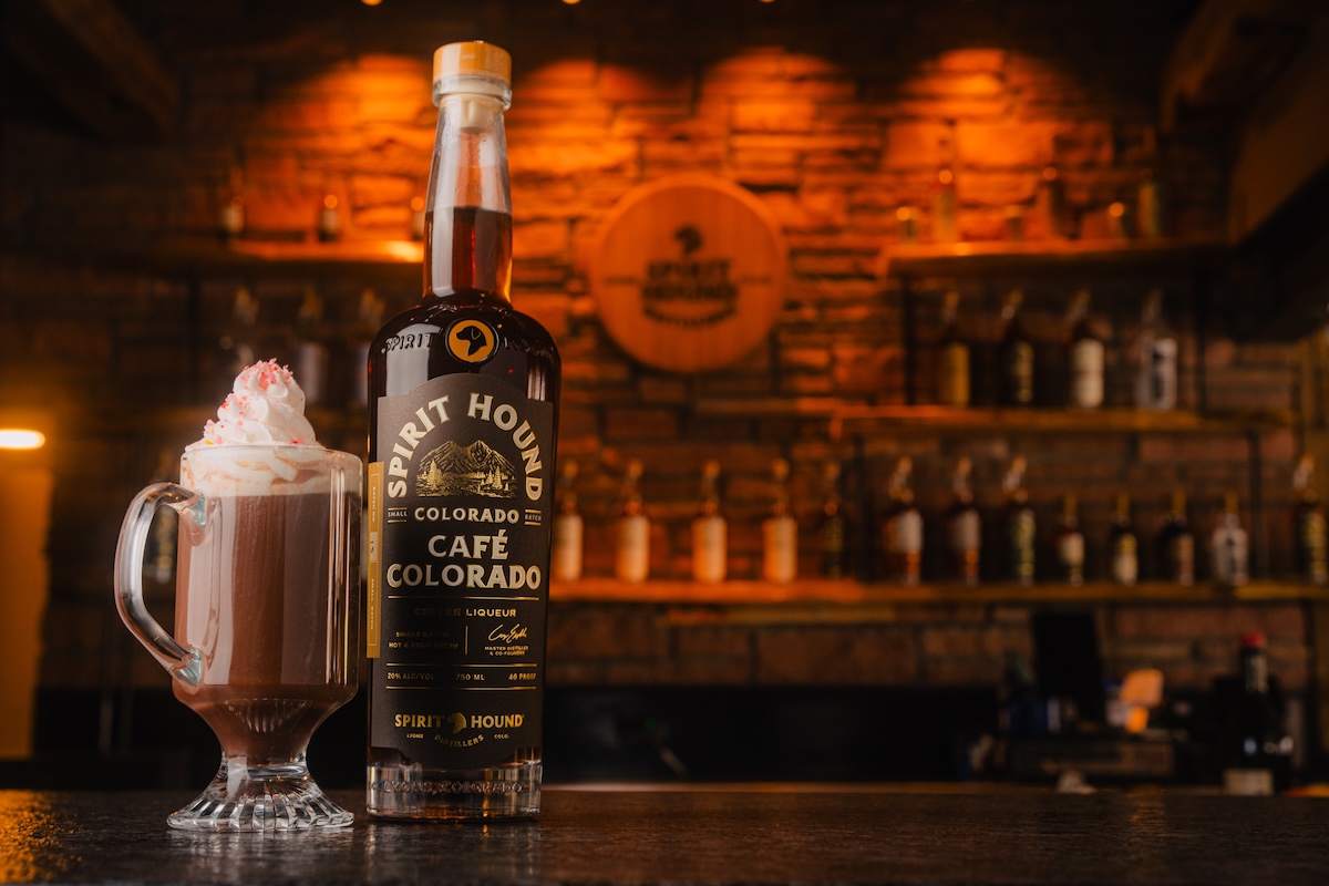 The Peppermint Café Colorado is the perfect holiday tipple. | Photo by Spirit Hound Distillery