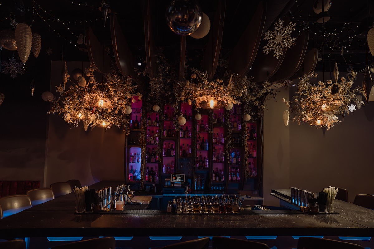 One of the classiest holiday pop-ups is hidden in an ice cream shop. | Photo by Retrograde