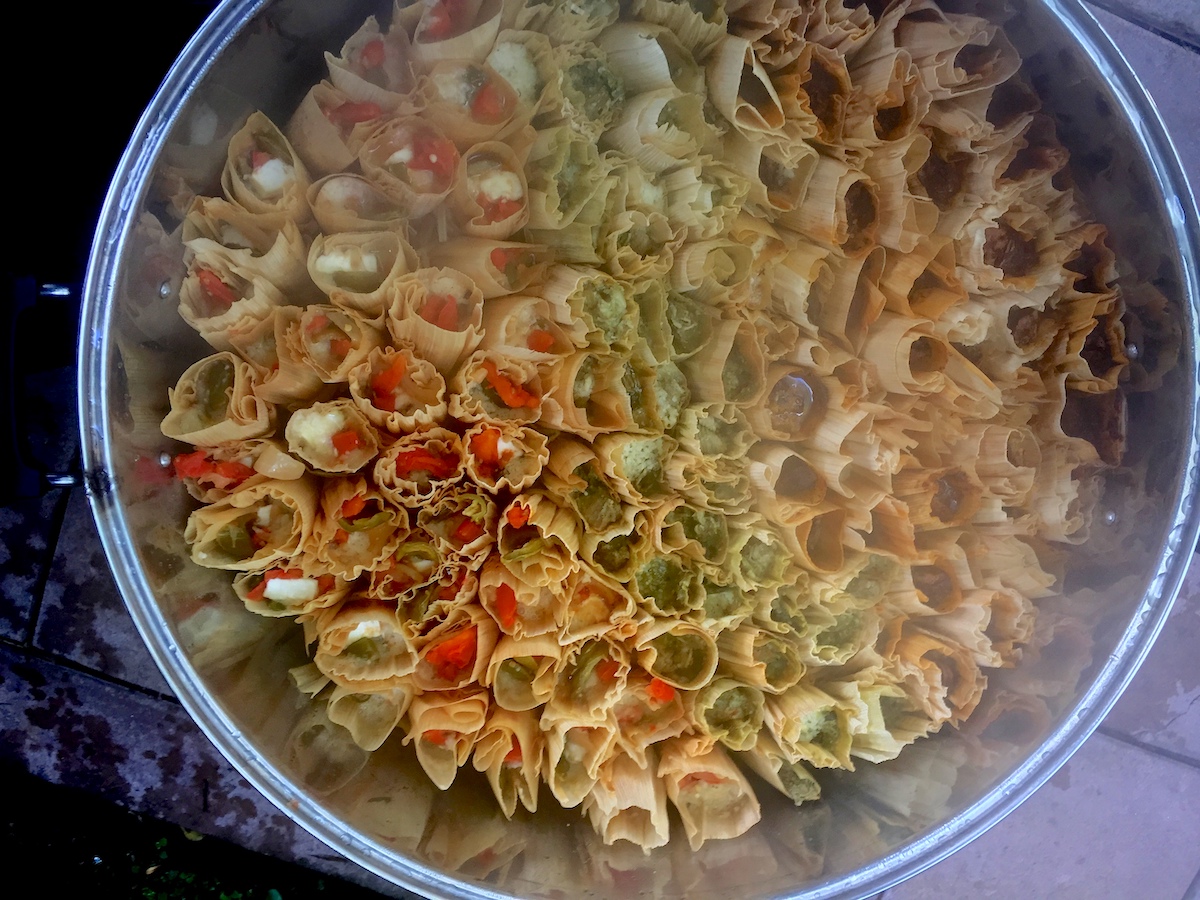 A variety of tamales being prepared at Hugo's. | Photo by H-Town Restaurant Group