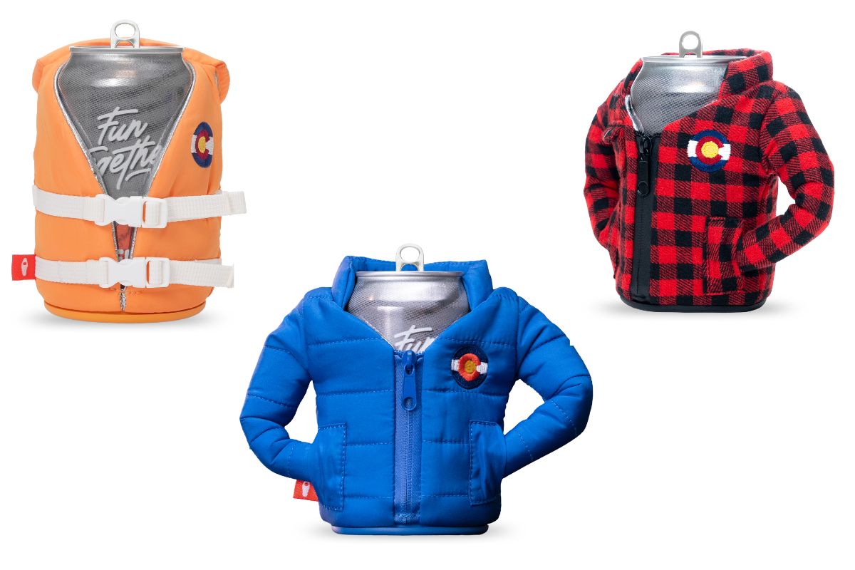 Cute clothes for your cans? Yes please. | Photo courtesy of Puffin Drinkwear