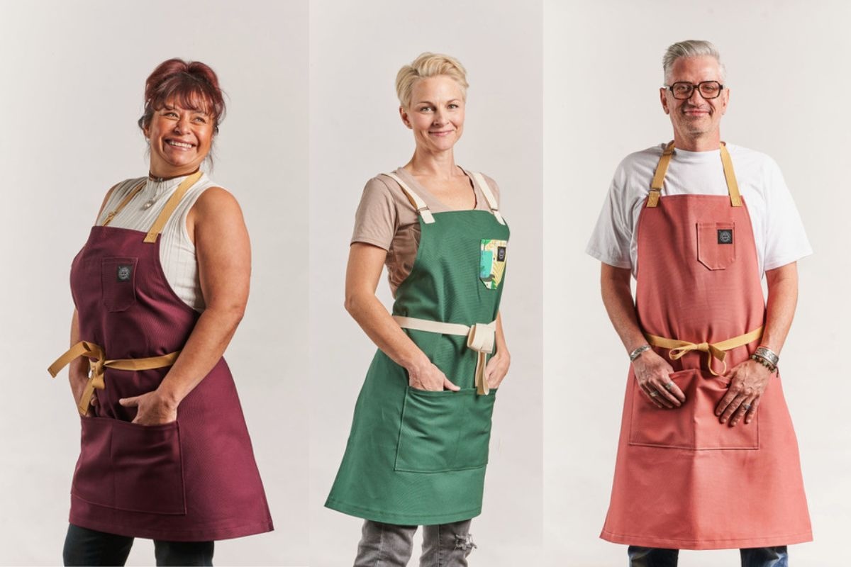 Gift a designer apron loved by chefs. | Photo by Union Stitch