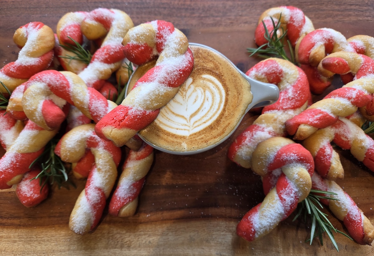 Make these beautiful and tasty Candy Cane Cookies. | Photo by Deva Randolph