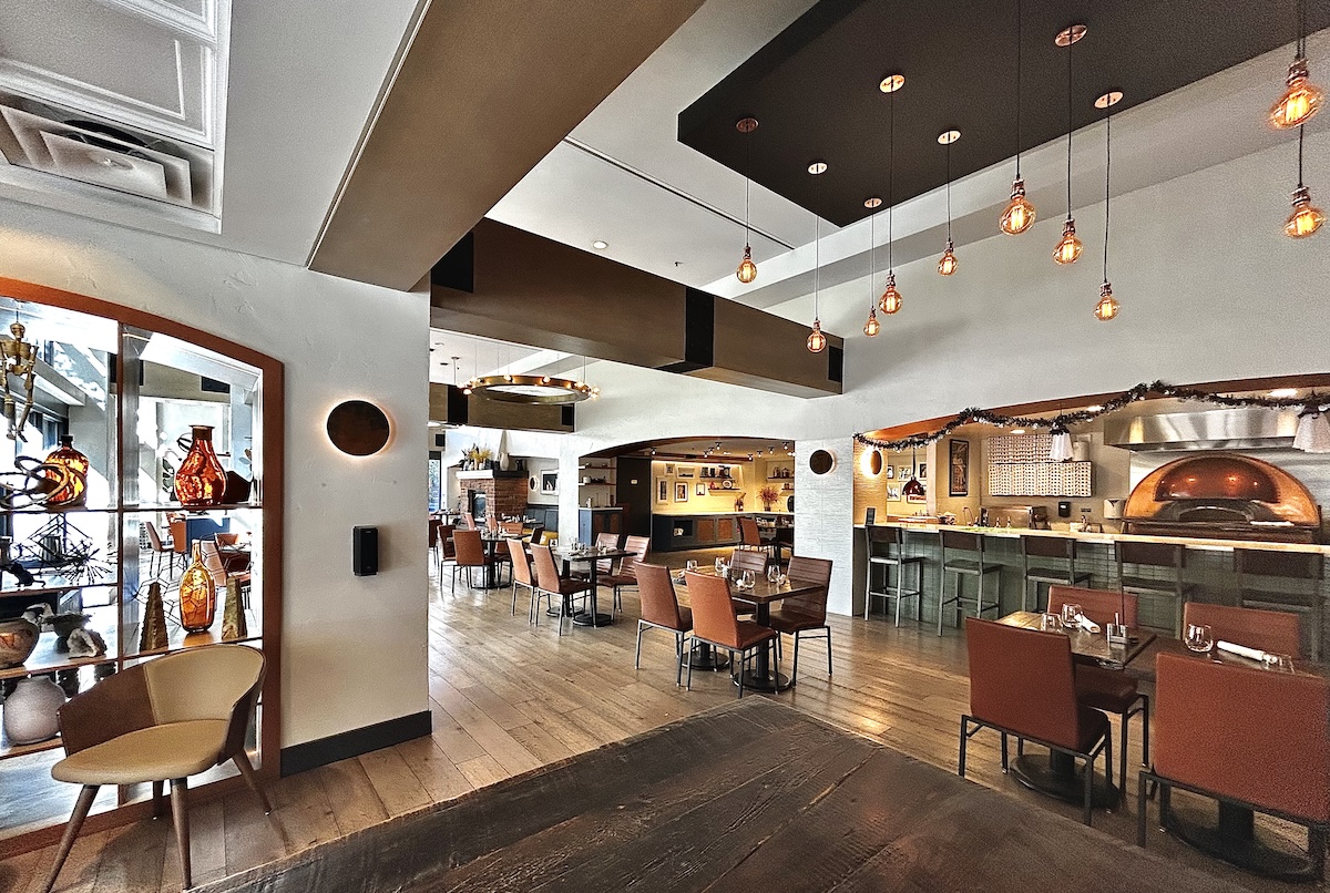 Enjoy holiday food and a cozy vibe at this hotel restaurant. | Photo courtesy of Vanilla bean waffle bar at The Inverness Denver. | Photo courtesy of The Inverness Denver