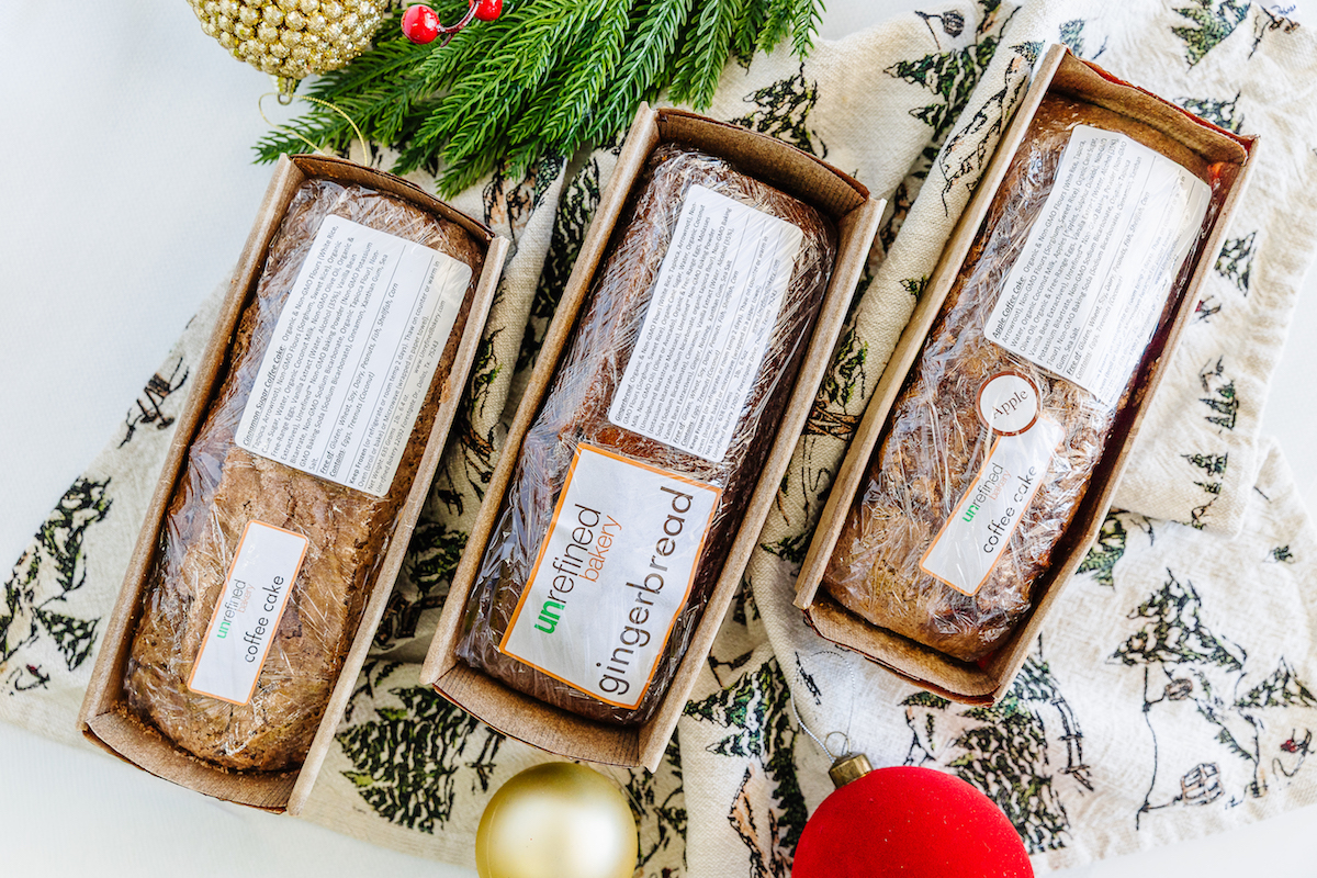 Gingerbread and coffee cakes at Unrefined. | Photo by Unrefined