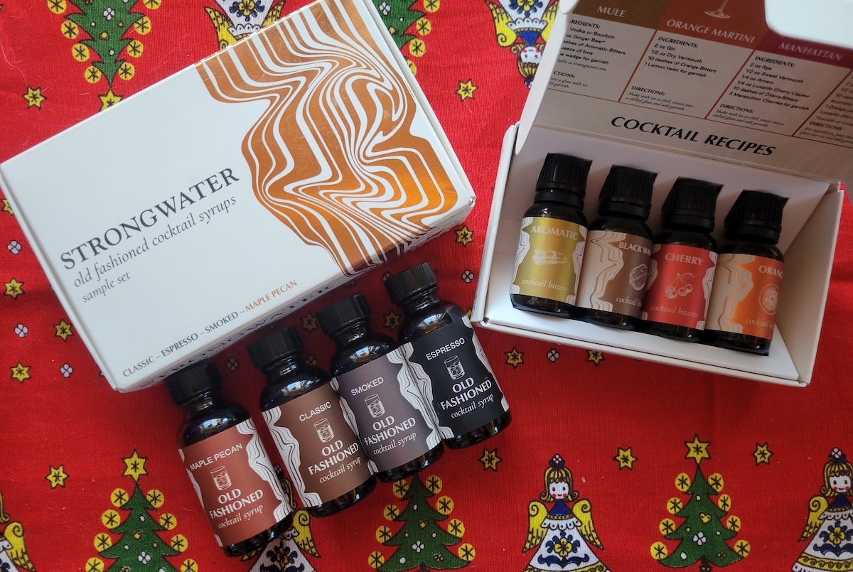 Whether making a cocktail or mocktail, these gift packs by Strongwater are a local must. | Photo by Linnea Covington