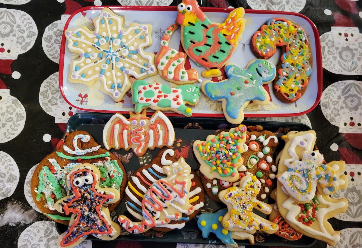 Make sugar cookies and then decorate the heck out them. | Photo by Linnea Covington