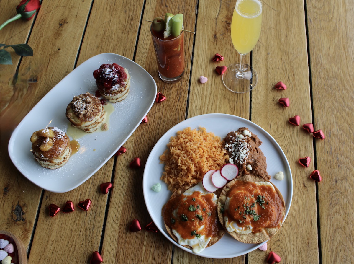 Brunch offerings dressed up for Valentine's Day at 9-Mile Station. | Photo by Slater Hospitality
