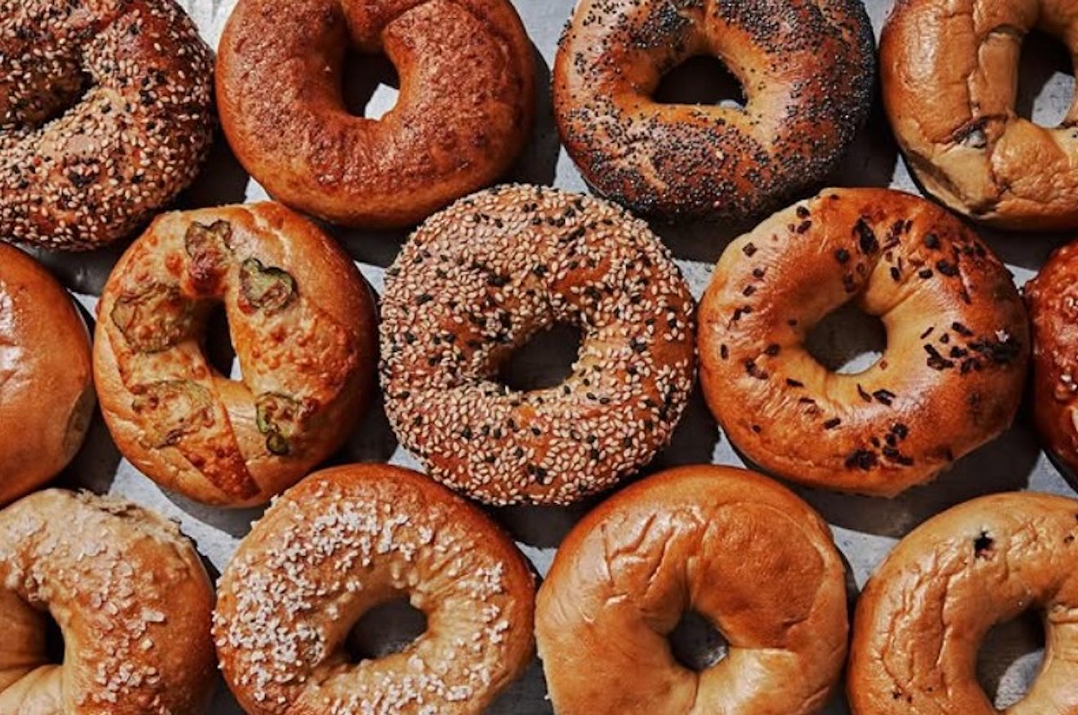 A mix of savory bagels at Emerald City Bagels. | Photo by Emerald City Bagels