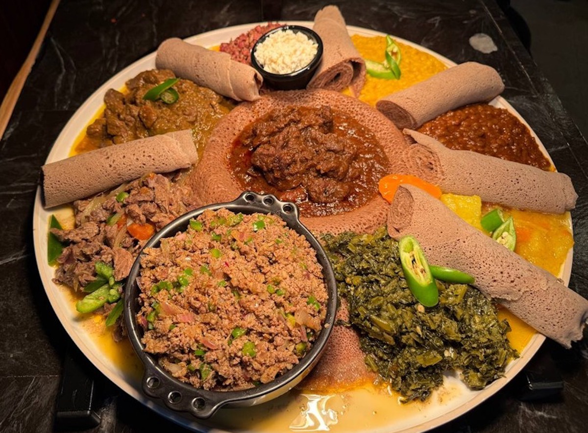 Sharing platter at Bahel Ethiopian Food Mart. | Photo by Bahel Ethiopian Food Mart