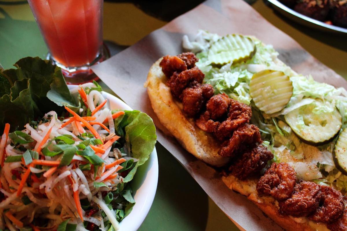 Fried crawfish po'boy at Bon Ton. | Photo by Bon Ton