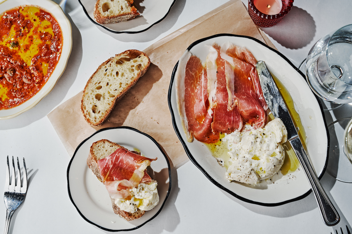 Burrata at No. 246. | Photo by Andrew Thomas Lee