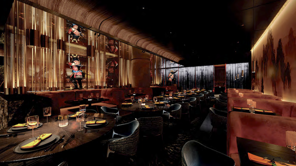 The second floor dining room at Docent Steak. | Photo by Harwood Hospitality