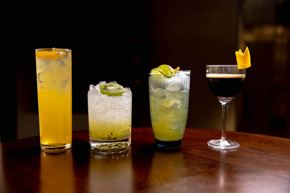 Non-alcoholic cocktail lineup at Hi-Fi at the Finn. | Photo by the Finn