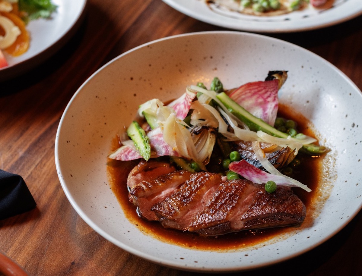 Smoked Duck Breast with basquaise sauce at Ecco. | Photo by Ecco