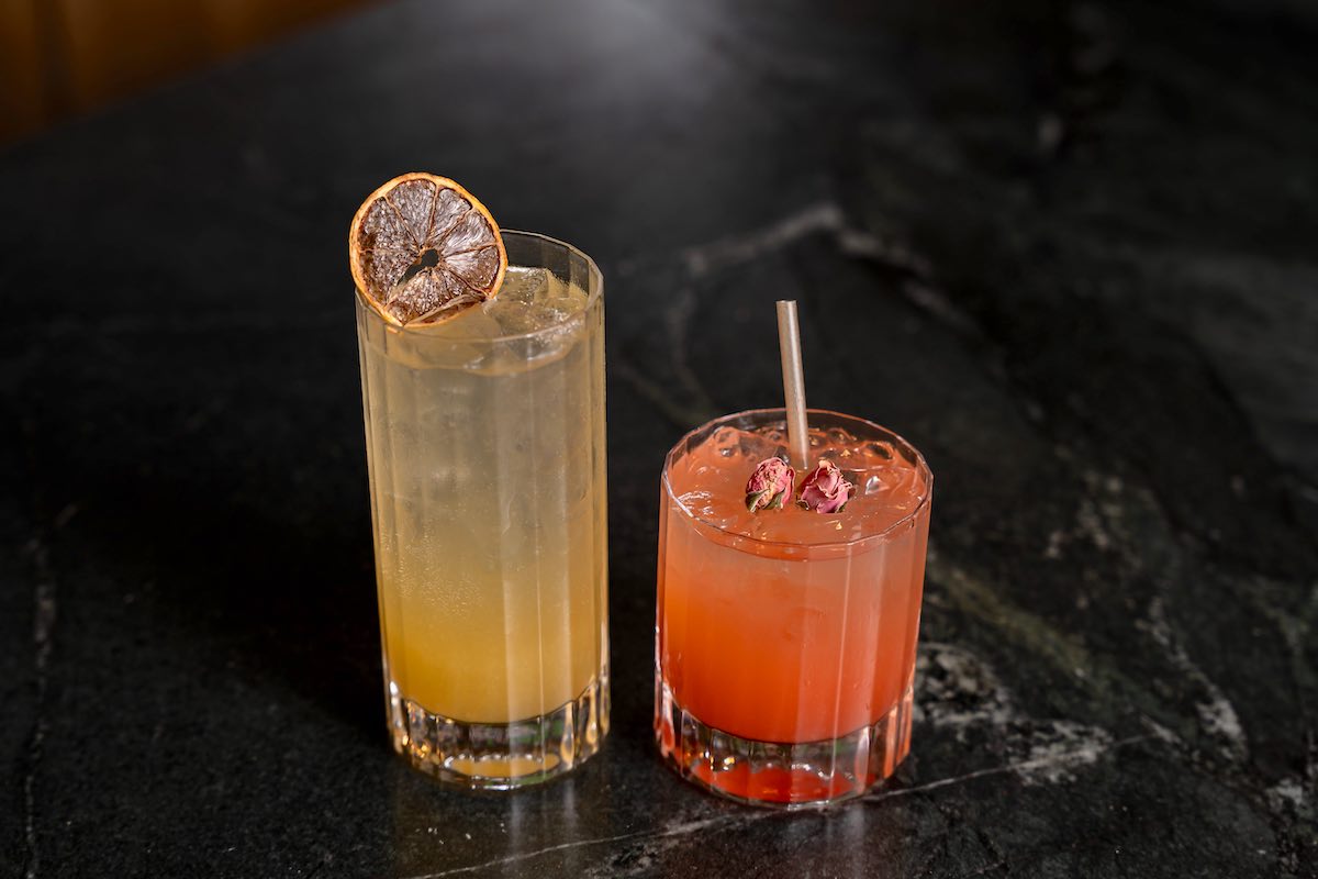 The Ginger Spur and Spring Saddle mocktails at Latuli. | Photo by Hasan Yousef